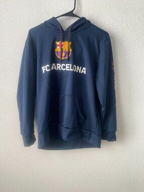 FC Barcelona Futbol Pullover Hoodie Sweatshirt Official Merchandise Men's M